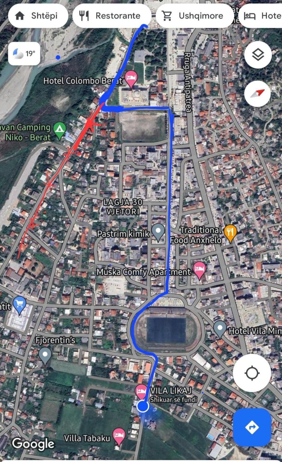 Villa Likaj بيرات المظهر الخارجي الصورة